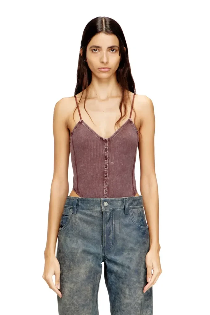 t-ley Body con tanga in jersey a costine marmorizzato t-ley Body con tanga in jersey a costine marmorizzato