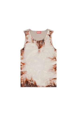 t-lifty-burn-art Canotta in tulle con stampa in plastica bruciata