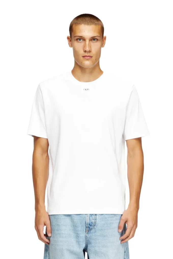 t-madjust-tr T-shirt regular con girocollo e Oval D