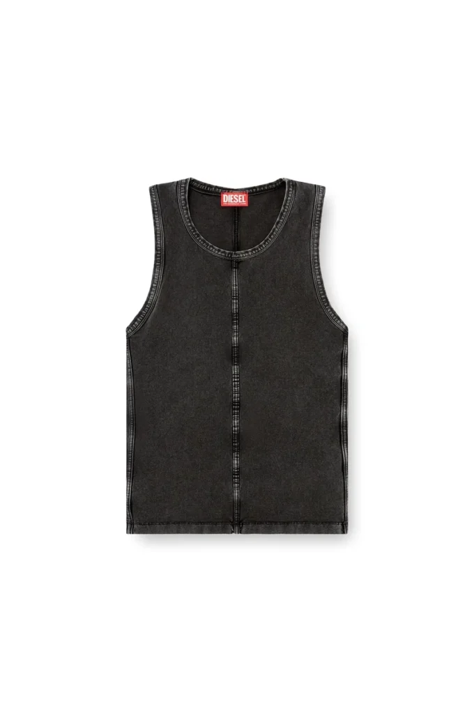 t-mely-sl Canotta in jersey effetto denim t-mely-sl Canotta in jersey effetto denim