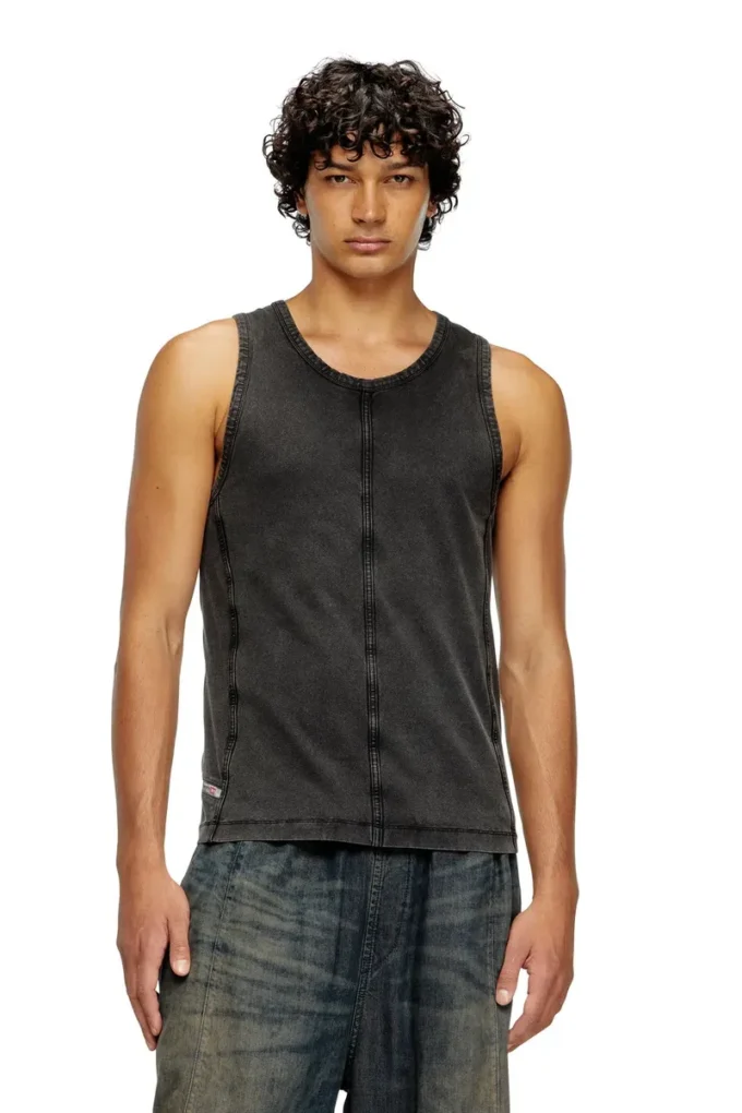 t-mely-sl Canotta in jersey effetto denim t-mely-sl Canotta in jersey effetto denim
