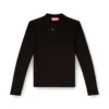 t-mokky-ls-microdiv Top con collo alto e micro logo