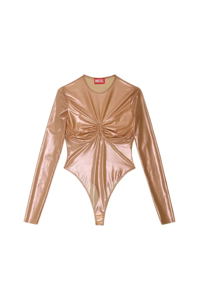 t-nikki Top in tulle metallizzato con dettaglio reggiseno