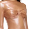 t-nikki Top in tulle metallizzato con dettaglio reggiseno