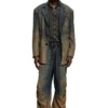 t-nomely Polo in jersey effetto denim