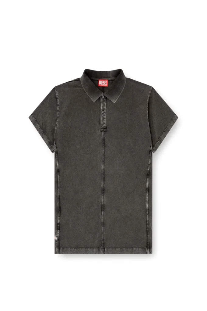 t-nomely Polo in jersey effetto denim