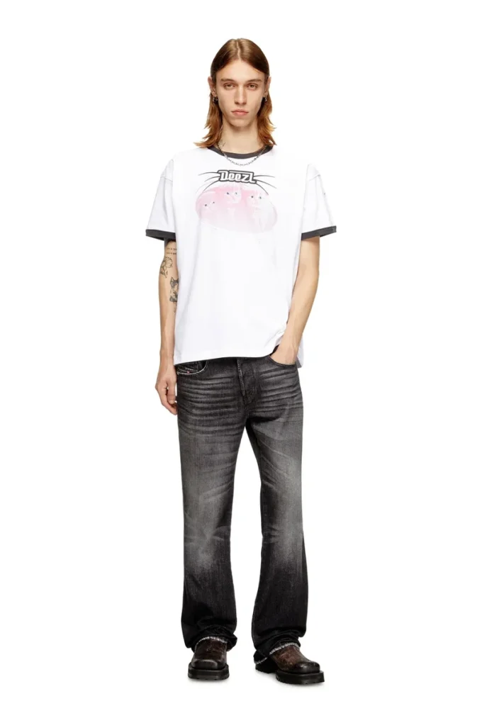 t-norm-cuff T-shirt in cotone con stampa digitale t-norm-cuff T-shirt in cotone con stampa digitale