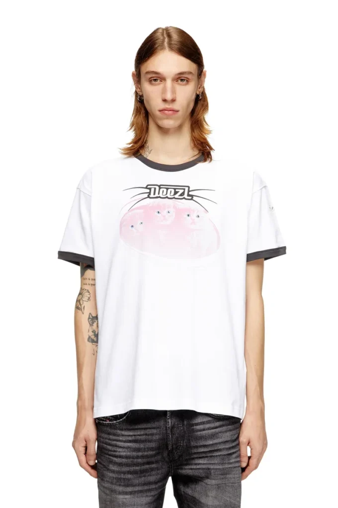 t-norm-cuff T-shirt in cotone con stampa digitale t-norm-cuff T-shirt in cotone con stampa digitale