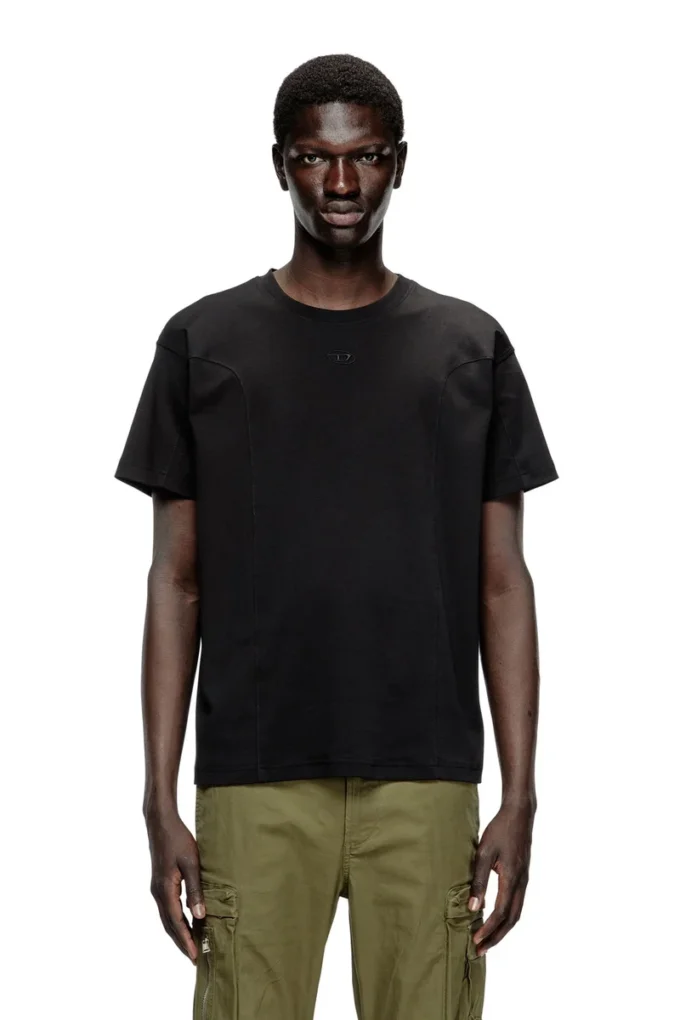 t-norm-int T-shirt a maniche corte con inserti