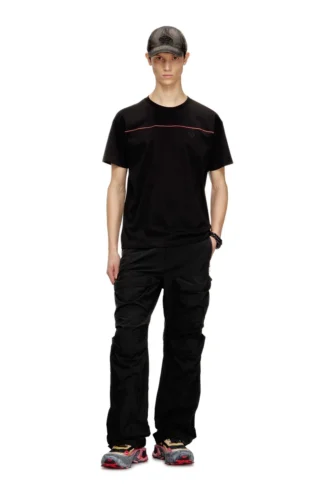 t-norm-piping T-shirt con bordino a contrasto