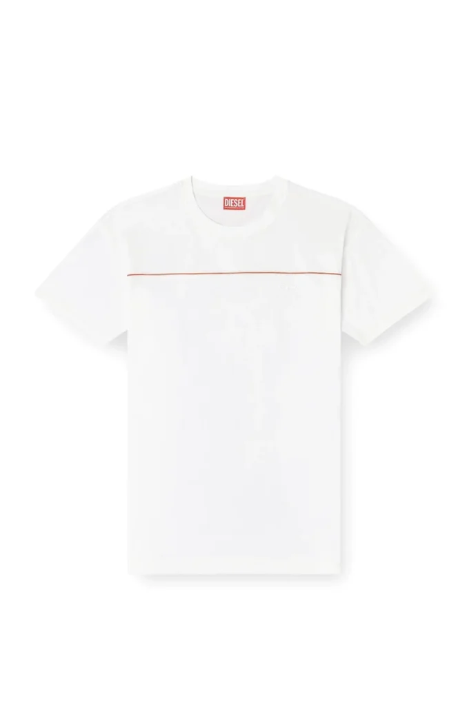 t-norm-piping T-shirt con bordino a contrasto