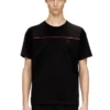 t-norm-piping T-shirt con bordino a contrasto