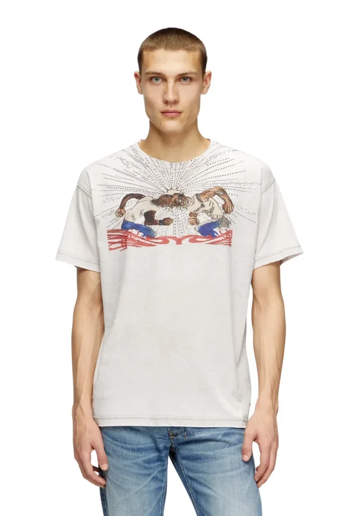 t-norm-t15 T-shirt con grafica in strass
