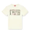 t-norm-t2 T-shirt con slogan e lavaggio burnout t-norm-t2 T-shirt con slogan e lavaggio burnout