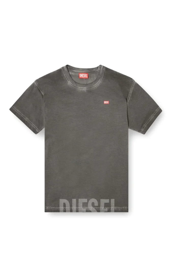 t-norm-t7 T-shirt in cotone con girocollo e stampa