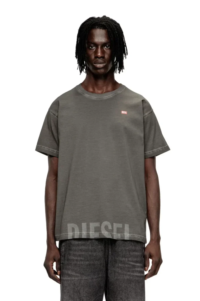 t-norm-t7 T-shirt in cotone con girocollo e stampa