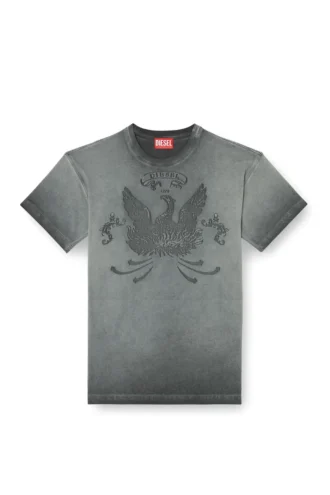 t-norm-t9 T-shirt con fenice devoré