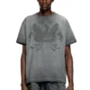 t-norm-t9 T-shirt con fenice devoré