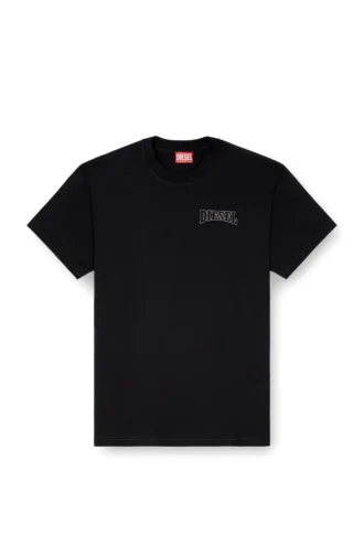 t-norm-v16 T-shirt in cotone regular con ricamo Diesel