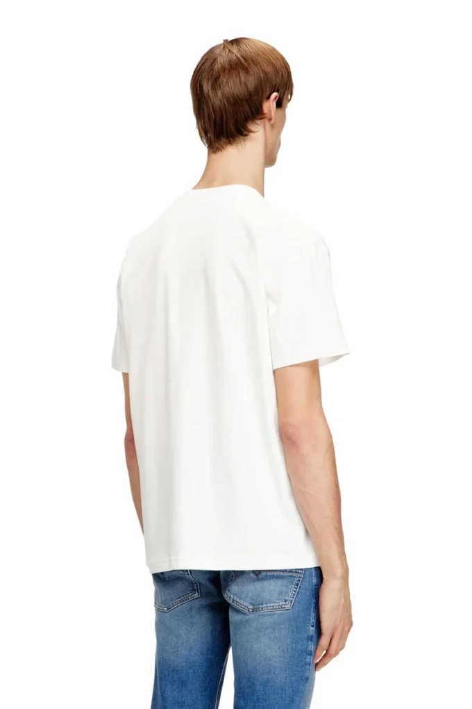 t-norm-v16 T-shirt in cotone regular con ricamo Diesel t-norm-v16 T-shirt in cotone regular con ricamo Diesel