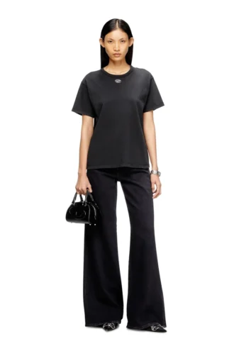 t-normy-od-s1 T-shirt in cotone con Oval D metallizzato