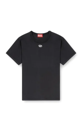 t-normy-od-s1 T-shirt in cotone con Oval D metallizzato