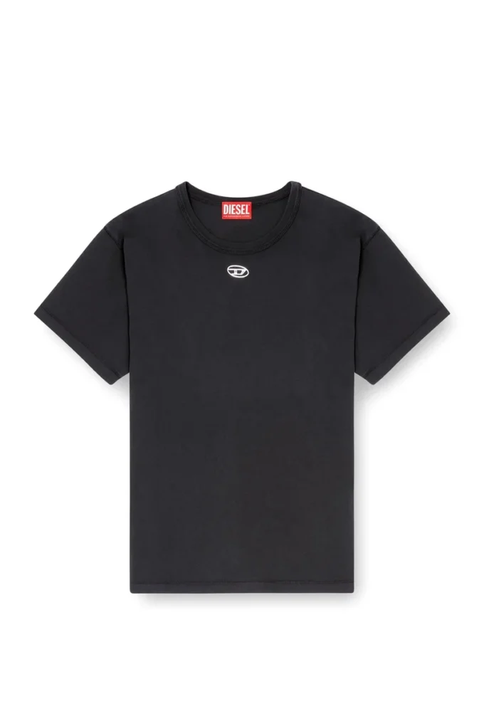 t-normy-od-s1 T-shirt in cotone con Oval D metallizzato t-normy-od-s1 T-shirt in cotone con Oval D metallizzato