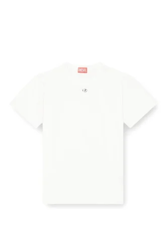 t-normy-od-s1 T-shirt in cotone con Oval D metallizzato