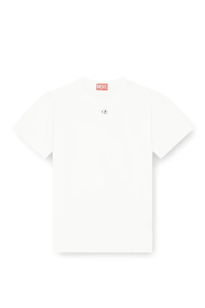 t-normy-od-s1 T-shirt in cotone con Oval D metallizzato t-normy-od-s1 T-shirt in cotone con Oval D metallizzato