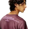 t-olavi-aa T-shirt in jersey tecnico a maniche lunghe con stampa di testi di canzoni