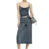 t-ony Top con spalline in jersey effetto denim t-ony Top con spalline in jersey effetto denim