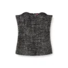 t-orset Top corsetto bouclé con scollo ultra profondo