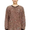 t-overt T-shirt a maniche lunghe in jersey effetto consumato