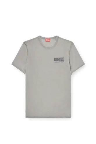 t-rawjust-v1 T-shirt con lavaggio acido e bordi grezzi