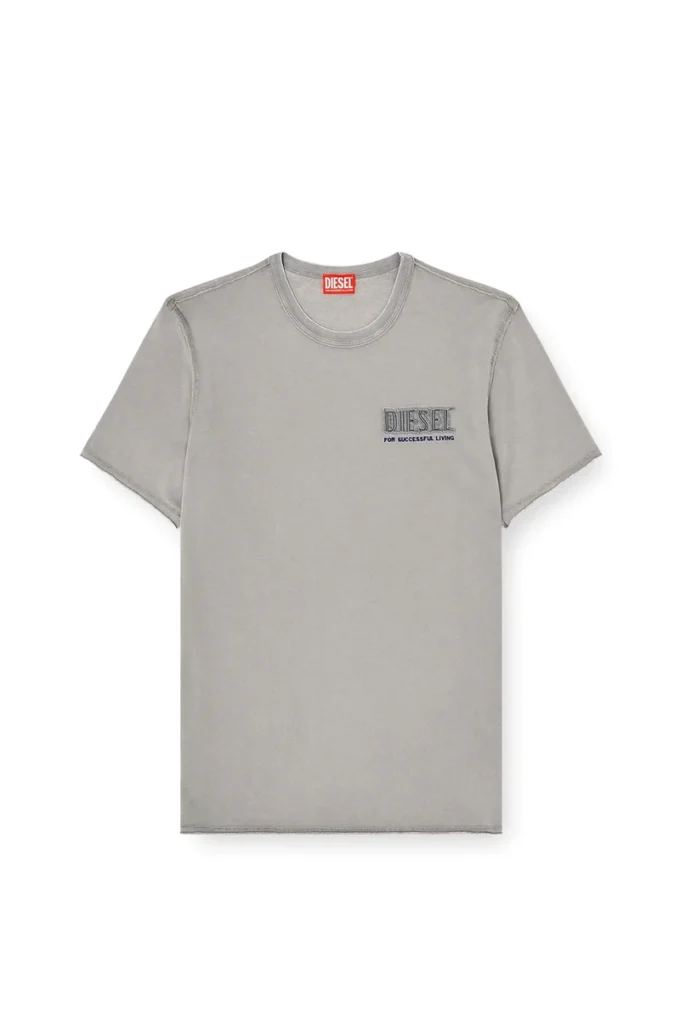 t-rawjust-v1 T-shirt con lavaggio acido e bordi grezzi t-rawjust-v1 T-shirt con lavaggio acido e bordi grezzi