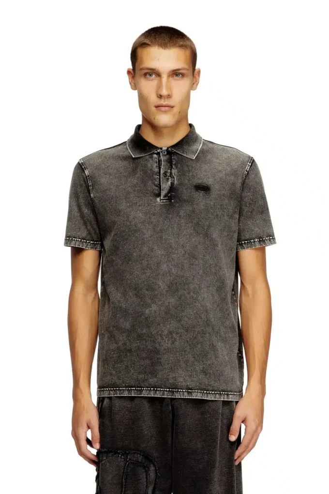 t-rejust-nc-den Polo in jersey effetto denim