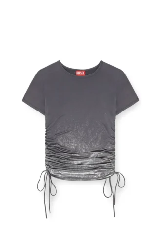 t-rey Top in jersey con lacci laterali