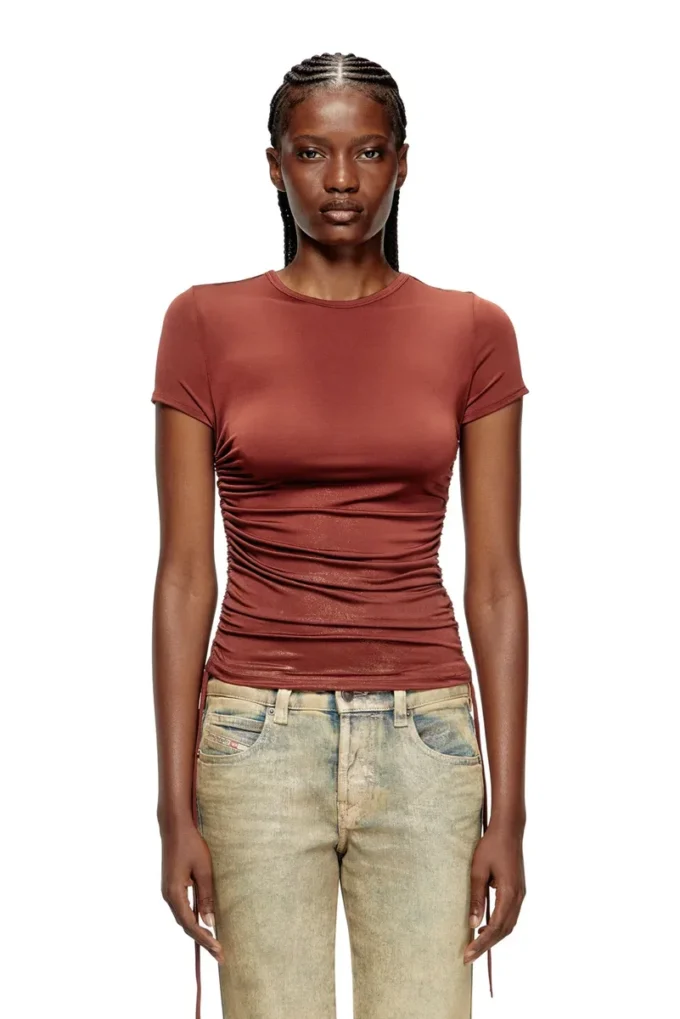 t-rey Top in jersey con lacci laterali t-rey Top in jersey con lacci laterali