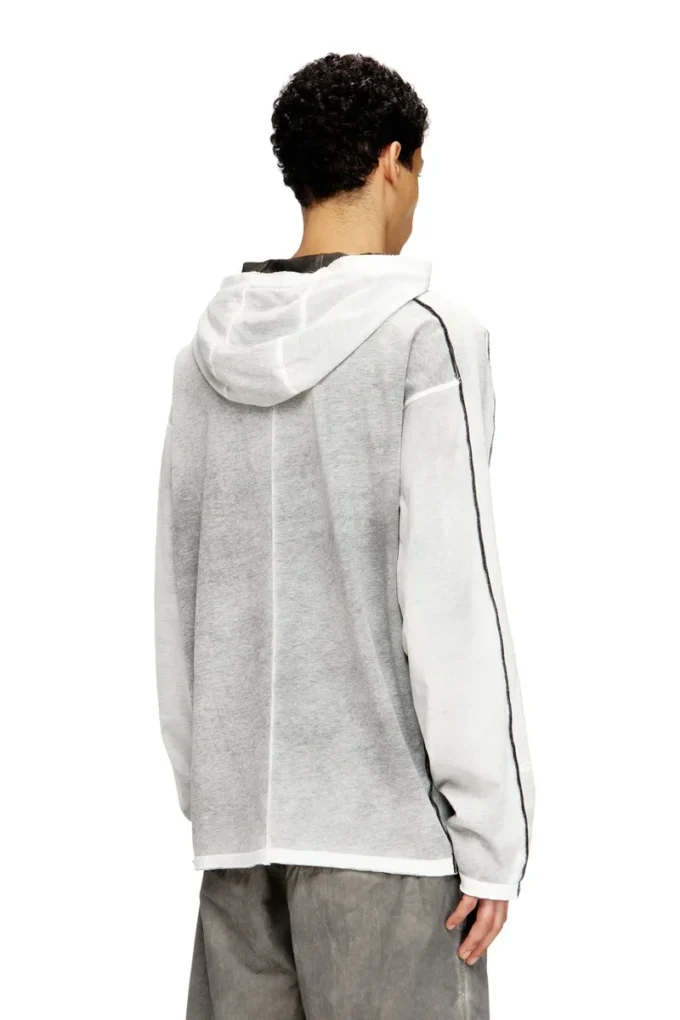 t-riven-ls-hood Felpa con cappuccio in cotone con effetto spray colorato