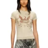 t-roweena T-shirt Phoenix con strass t-roweena T-shirt Phoenix con strass