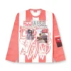 t-ruby T-shirt a maniche lunghe a righe con toppe fotografiche t-ruby T-shirt a maniche lunghe a righe con toppe fotografiche