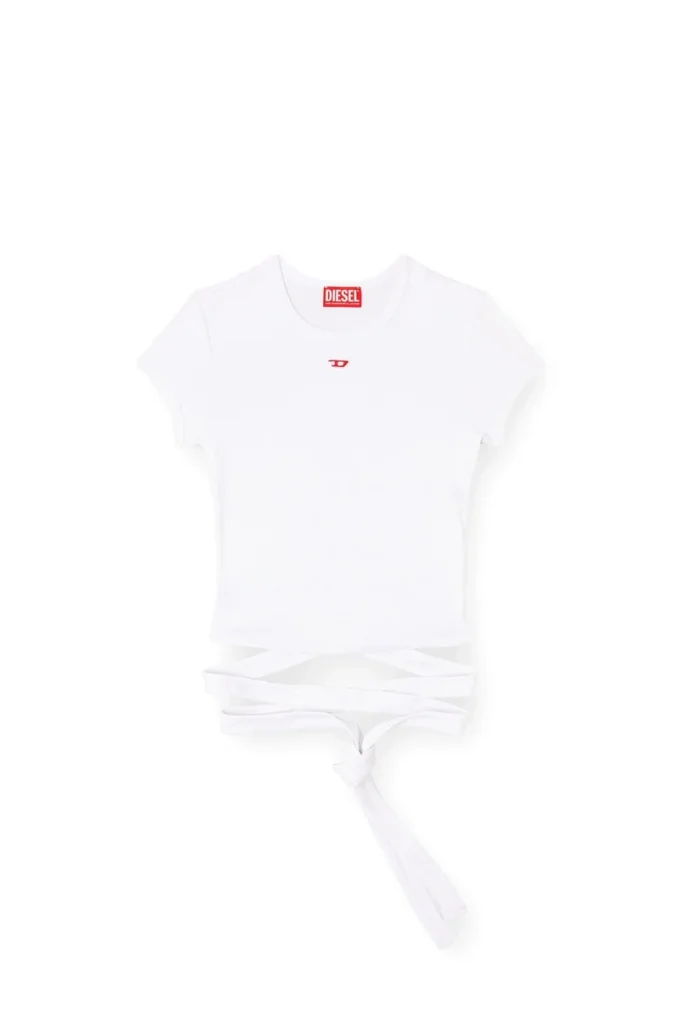 T-shirt con lacci incrociati T-shirt con lacci incrociati