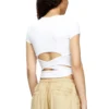 T-shirt con lacci incrociati T-shirt con lacci incrociati