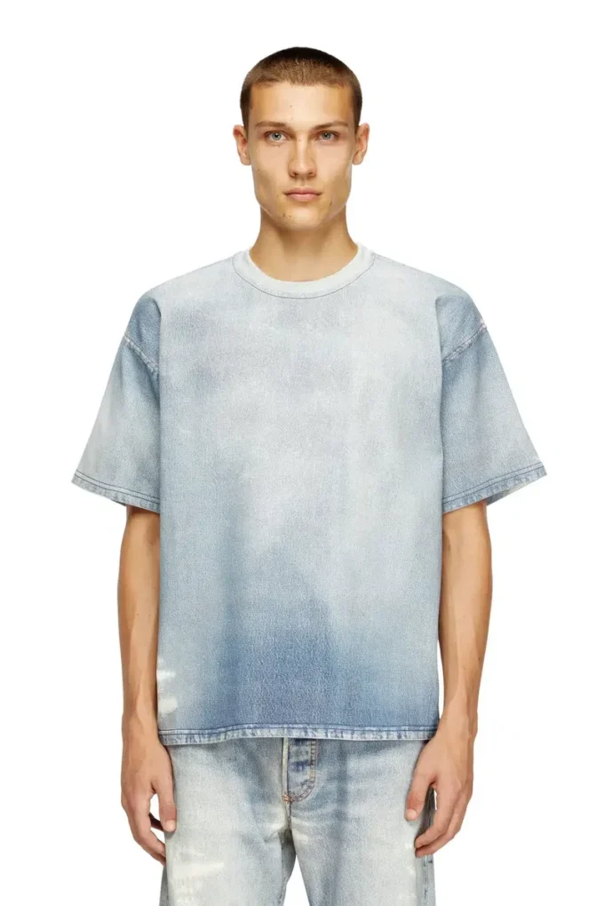 T-shirt d-box jogg in JoggJeans stampato effetto candeggina