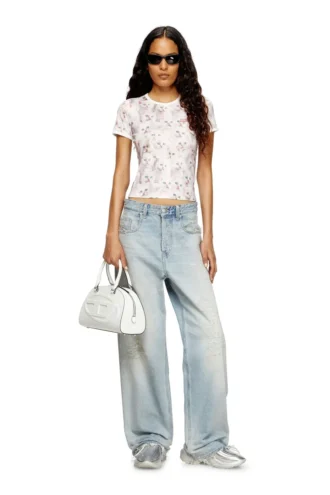 t-unclau Top in jersey con stampa all-over