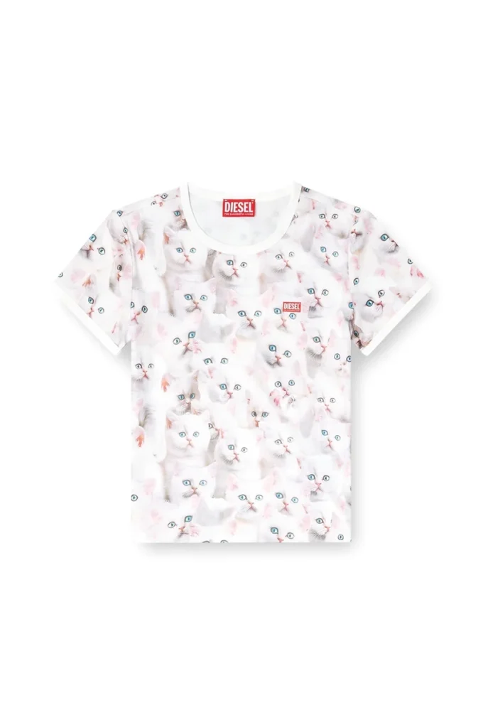t-unclau Top in jersey con stampa all-over t-unclau Top in jersey con stampa all-over