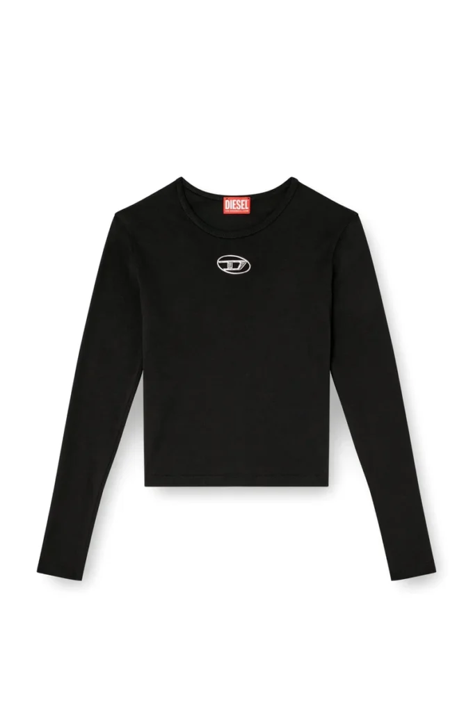 t-uncutie-long-ls-od Top a maniche lunghe con taglio ovale a D