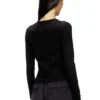 t-uncutie-long-ls-od Top a maniche lunghe con taglio ovale a D