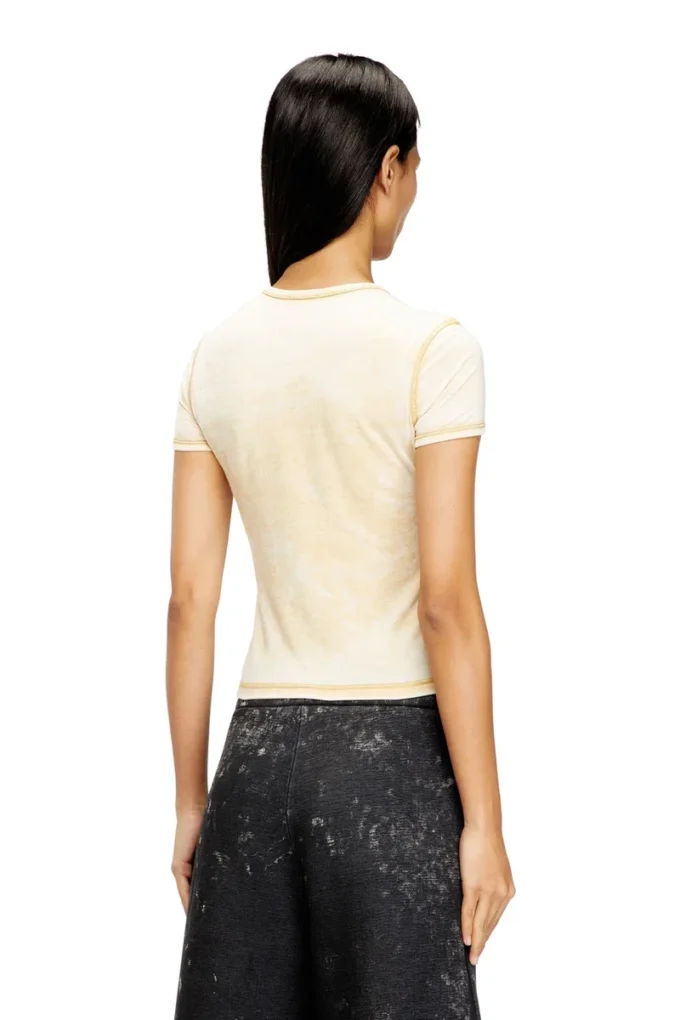 t-uncuties-long-s10 T-shirt slim con strass t-uncuties-long-s10 T-shirt slim con strass