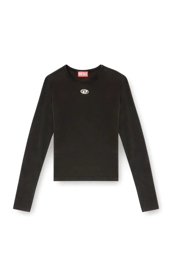 t-uncutieslong-ls-od Maglia in cotone con logo Oval D t-uncutieslong-ls-od Maglia in cotone con logo Oval D